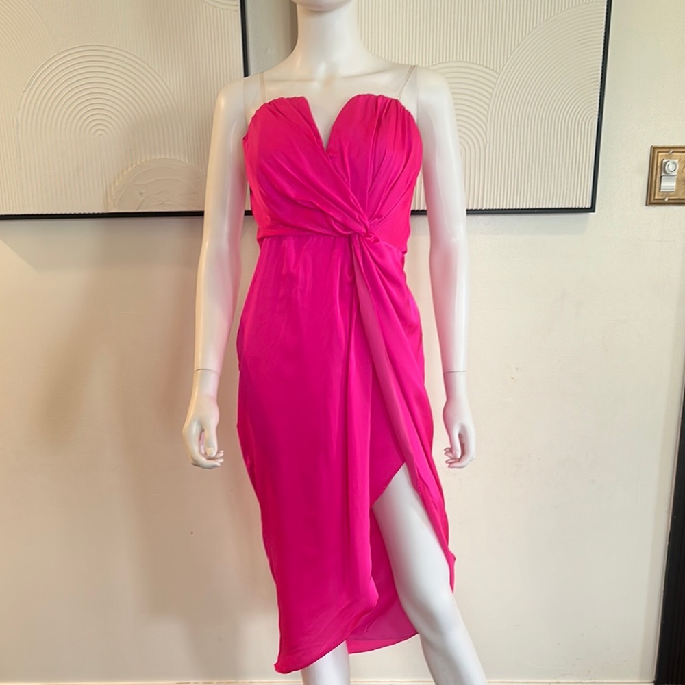 DO+BE Pink Sheath Dress Sweetheart Neckline Cocktail
